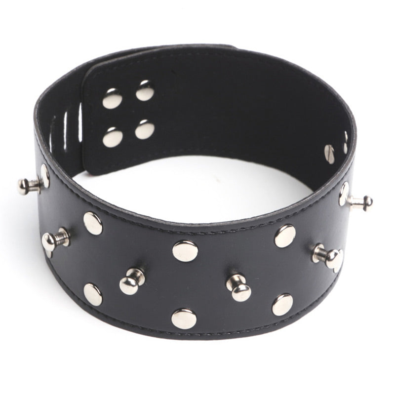 Studded Lockable Collar - Packed In Sealed Foil Bags