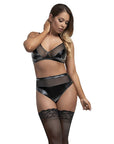 Wicked Ways Bralette And Crotchless High Waist Panty