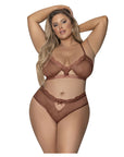 Caramel Kiss Bralette And Open Back G Panty