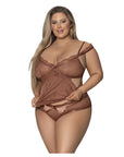 Caramel Kiss Cami And Split Crotch Boyshort