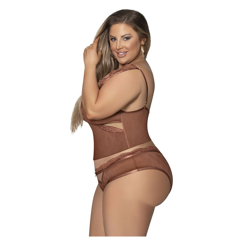 Caramel Kiss Cami And Split Crotch Boyshort