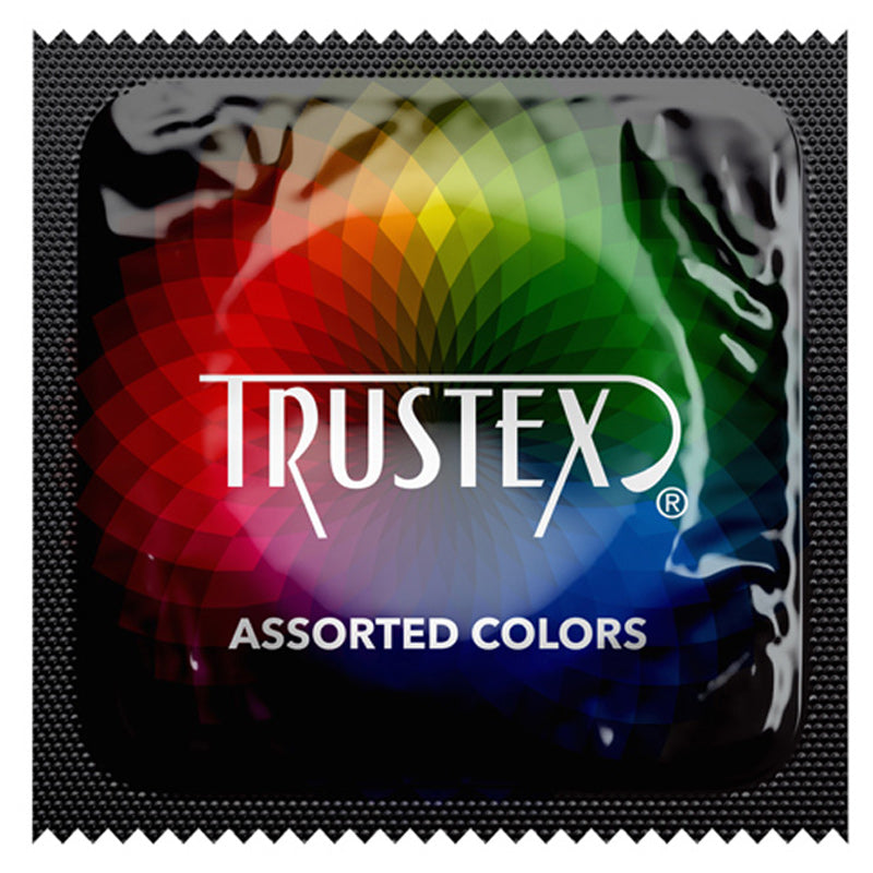 Trustex Assorted Colours Condoms With Lube