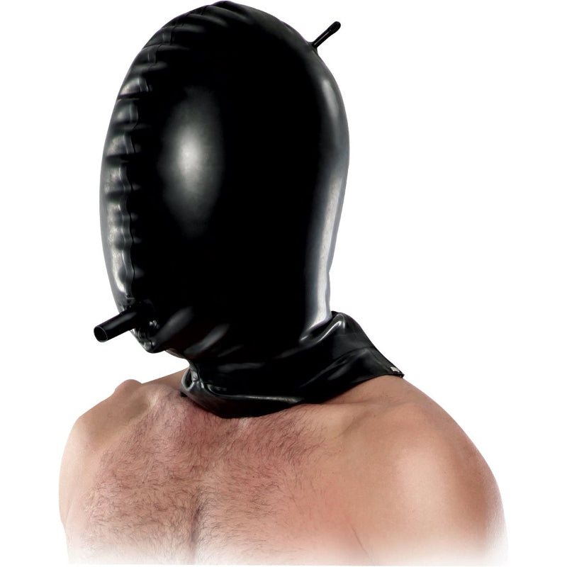 Fetish Fantasy Extreme Total Blackout Latex Hood