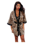 Popsi Printed Satin Robe