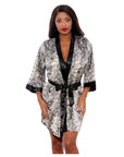 Popsi Printed Satin Robe