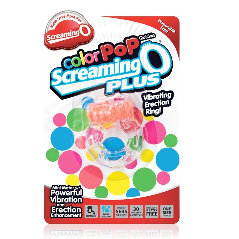 ColorPoP Quickie Screaming O Plus Vibrating Cock Ring