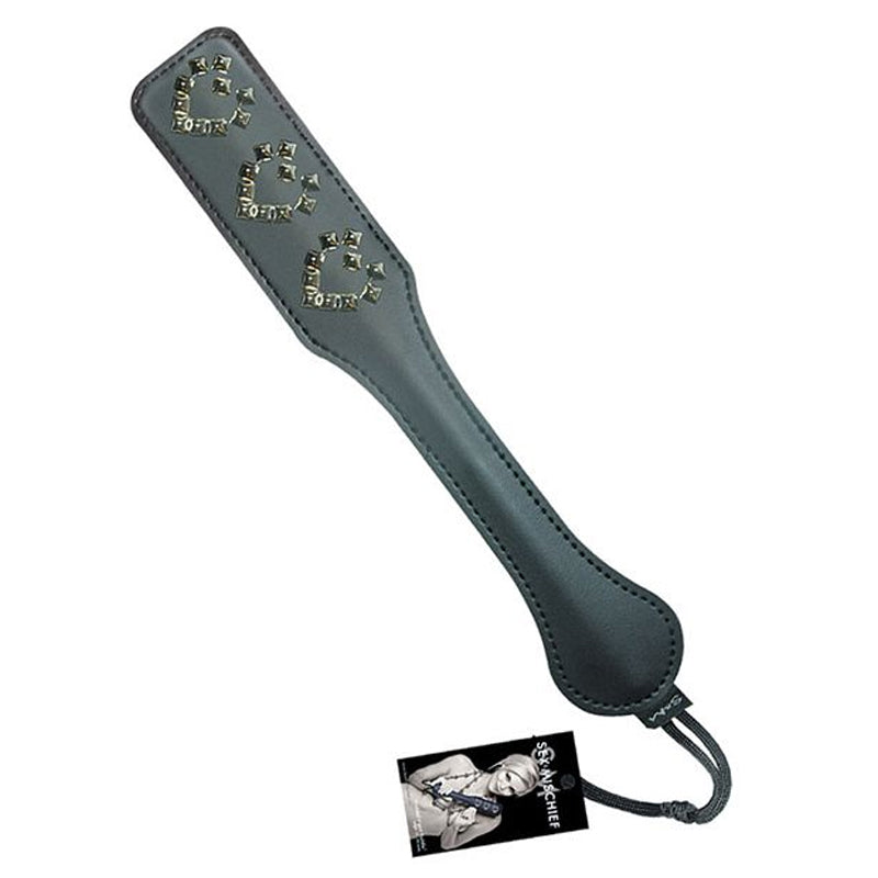 Sex &amp; Mischief Studded Heart Paddle