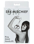 Sex & Mischief Ring Metal Handcuffs