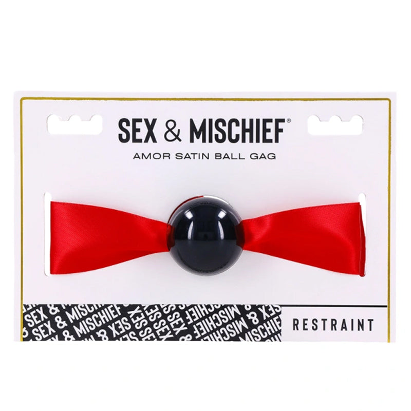 Sex &amp; Mischief Amor Satin Ball Gag