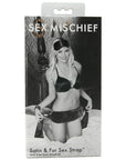 Sex & Mischief Satin & Fur Sex Strap