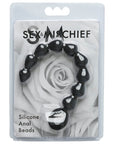 Sex & Mischief Black Silicone Anal Beads