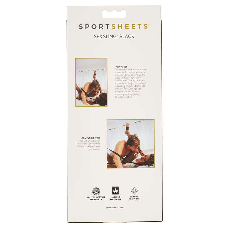 SportSheet Sex Sling - Black Neoprene