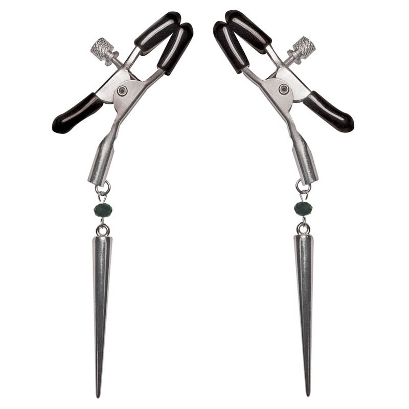 Sex &amp; Mischief Silver Spears Nipple Clips