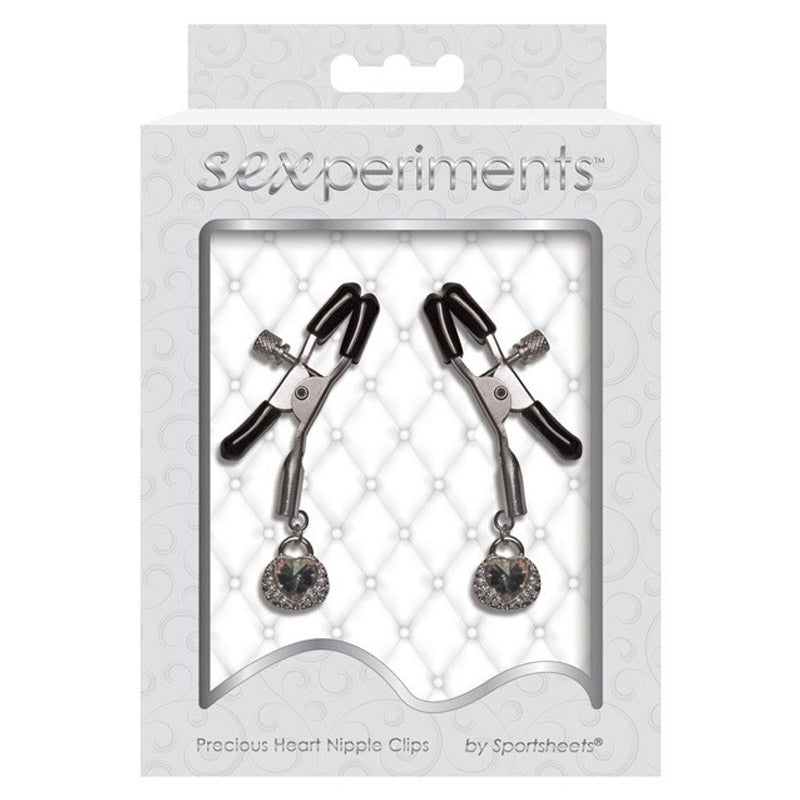 Sexperiments Precious Heart Nipple Clips