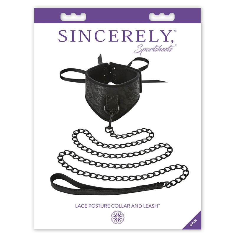 Sincerely Lace Posture Collar &amp; Leash