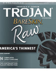 Trojan Bareskin Raw Condoms