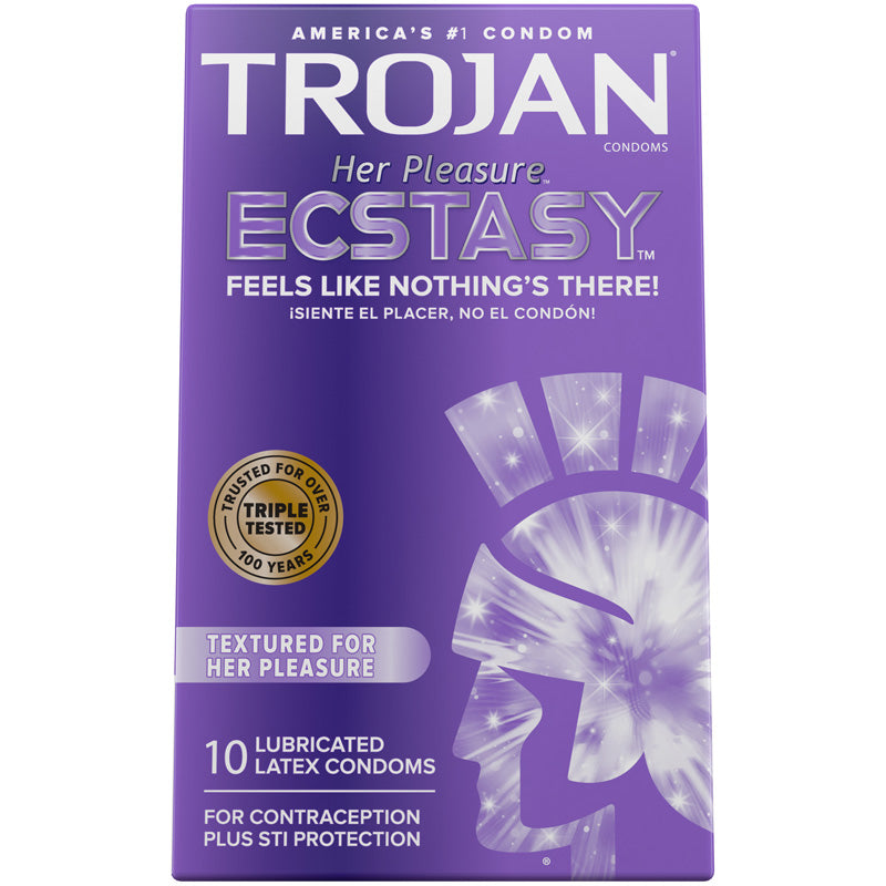 Trojan Her Pleasure Ecstasy Ultrasmooth Lubricated Condoms