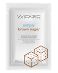 Wicked Simply Aqua Brown Sugar Flavored Water Based Lubricant