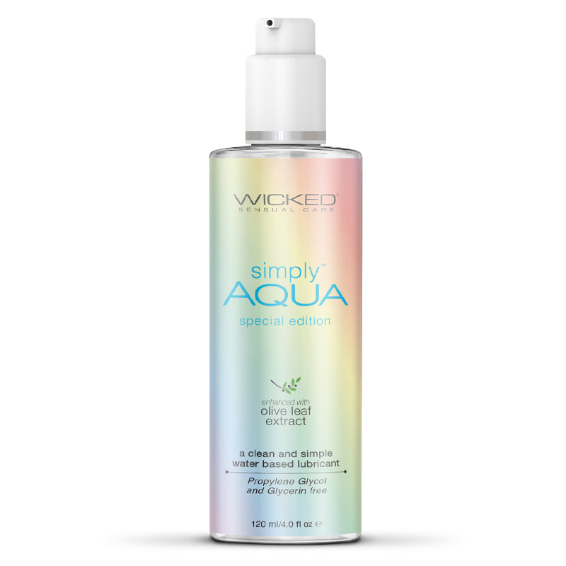Wicked Simply Aqua Waterbased Lubricant Special Edition