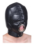 Leather Padded Hood with Mouth Hole