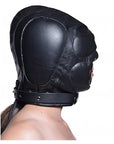 Leather Padded Hood with Mouth Hole