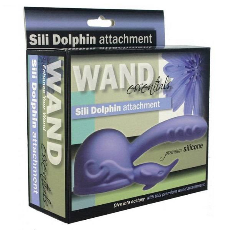 Dual Pleasure Silicone Dolphin Wand Attachment