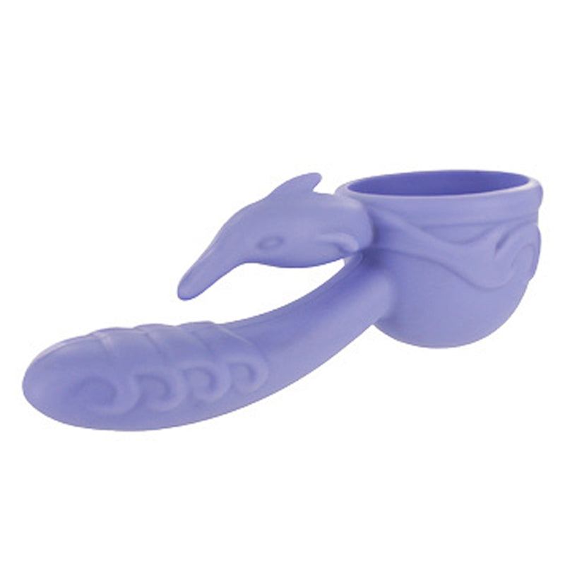 Dual Pleasure Silicone Dolphin Wand Attachment
