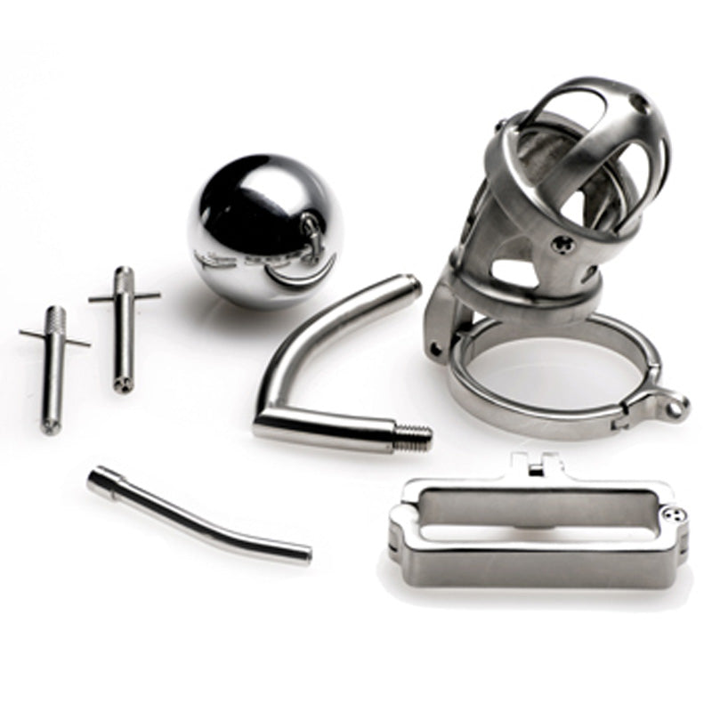 Encased Extreme Chastity Cage with Accessories