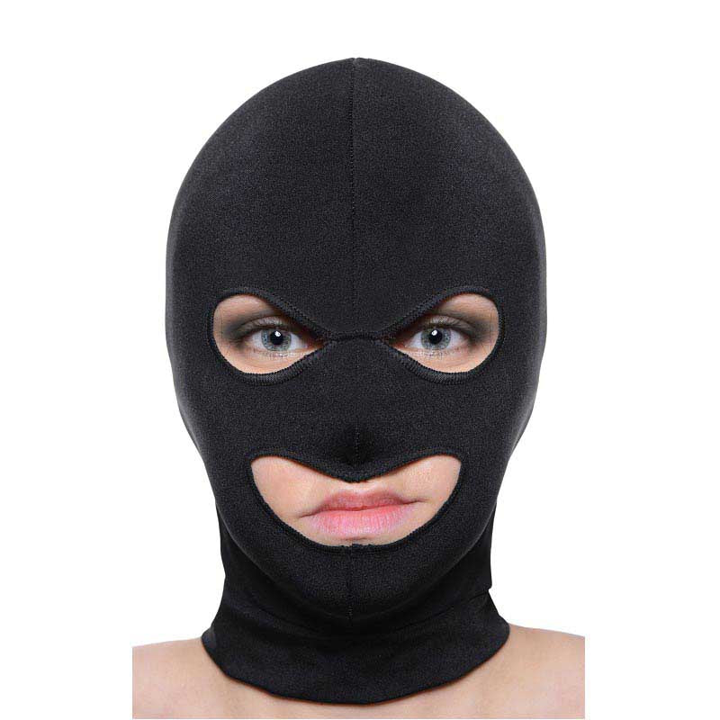 Spandex Hood With Eye And Mouth Holes