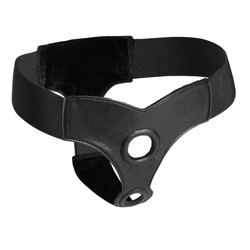 Crave Double Penetration Faux Leather Strap On