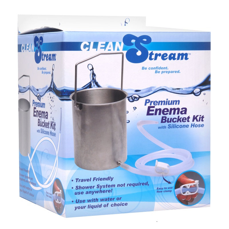 Premium Enema Bucket Kit with Silicone Hose