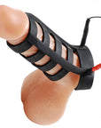 Power Cage Silicone E-Stim Cock and Ball Sheath