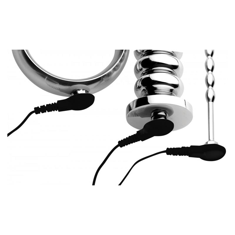 Deluxe Voltaic For Him Stainless Steel E-stim Kit
