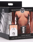 Slave Bucket Labia & Breast Clamps With Bucket