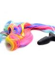 Rainbow Pony Tail Anal Plug