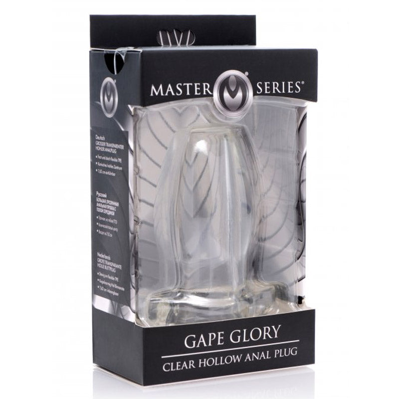 Gape Glory Clear Hollow Anal Plug