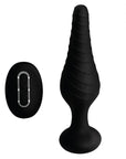 Silicone Vibrating Anal Plug with Remote Control