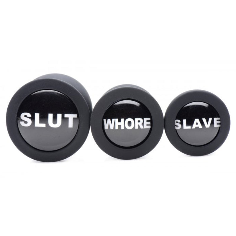 Dirty Words Anal Plug Set