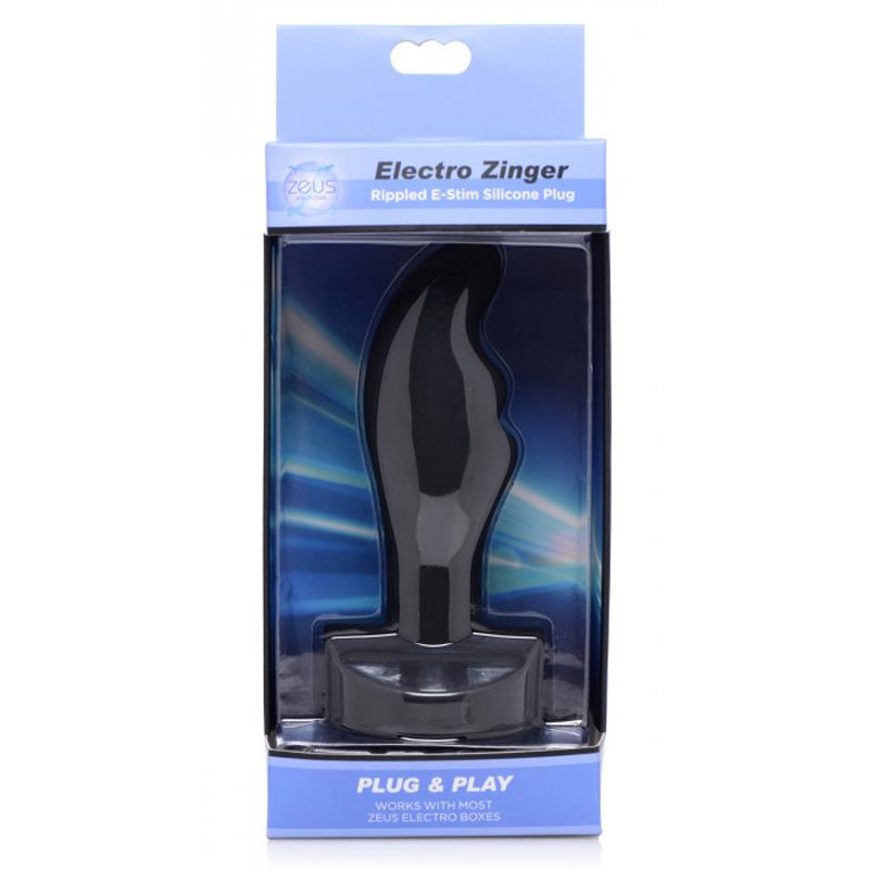 Electro Zinger Rippled E-stim Silicone Plug