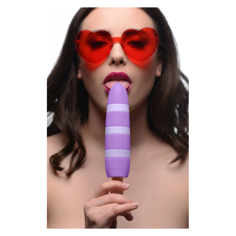 Pleasin 10x Popsicle Silicone Rechargeable Vibrator