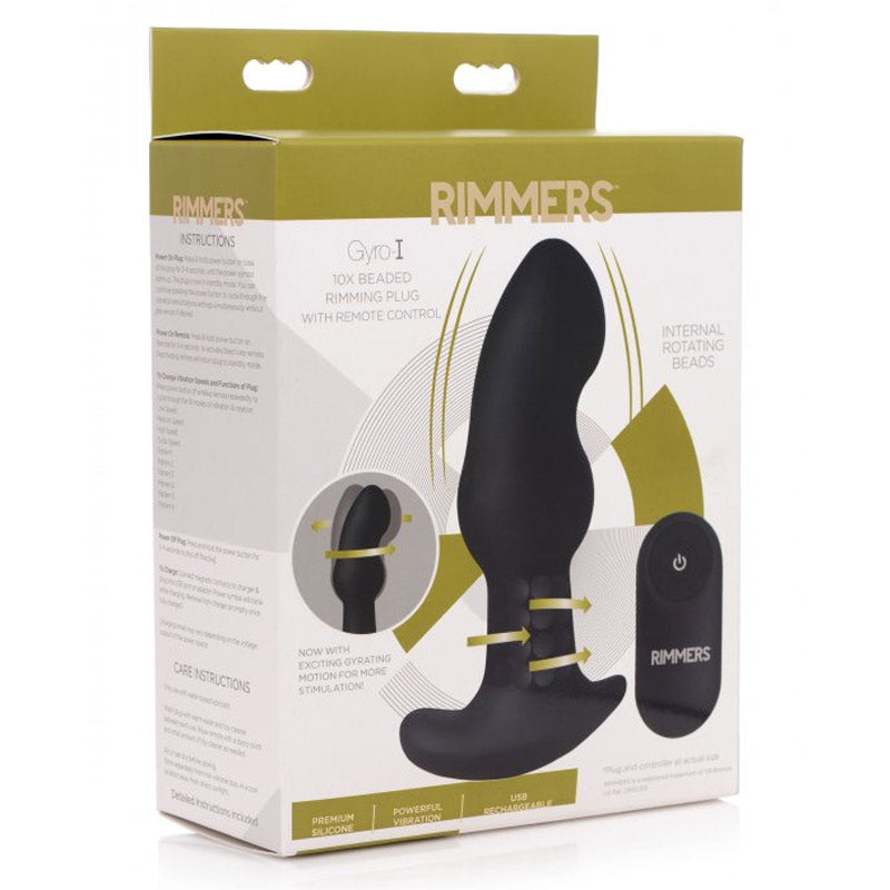 Shop Gyro-I 10X Beaded Rimming Butt Plug with Remote Control - Love Shop Shop Gyro-I 10X Beaded Rimming Butt Plug with Remote Control - Love Shop