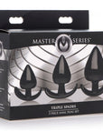 Triple Spades 3 Piece Anal Plug Set