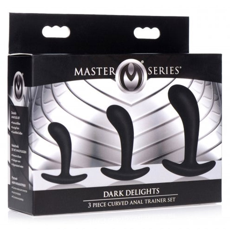 Dark Delights 3 Piece Curved Anal Trainer Set