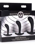 Dark Delights 3 Piece Curved Anal Trainer Set