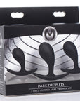 Dark Droplets 3 Piece Curved Anal Trainer Set