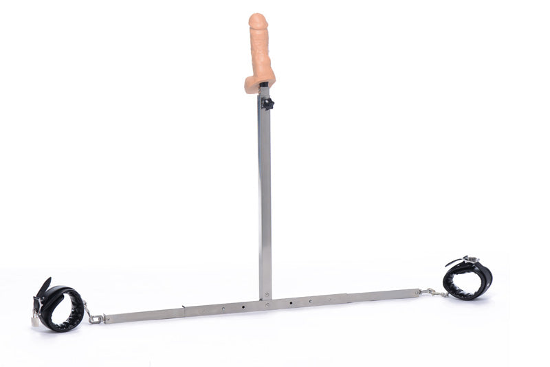 Squat Anal Impaler with Spreader Bar and Cuffs