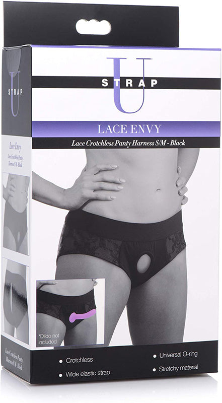 Lace Envy Lace Crotchless Panty Harness