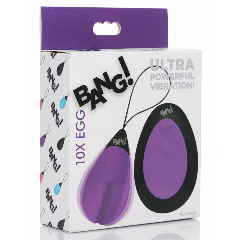 Bang 10X Vibrating Silicone Egg with Remote Control