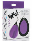 Bang 10X Vibrating Silicone Egg with Remote Control
