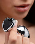 Black Heart Gem Anal Plug